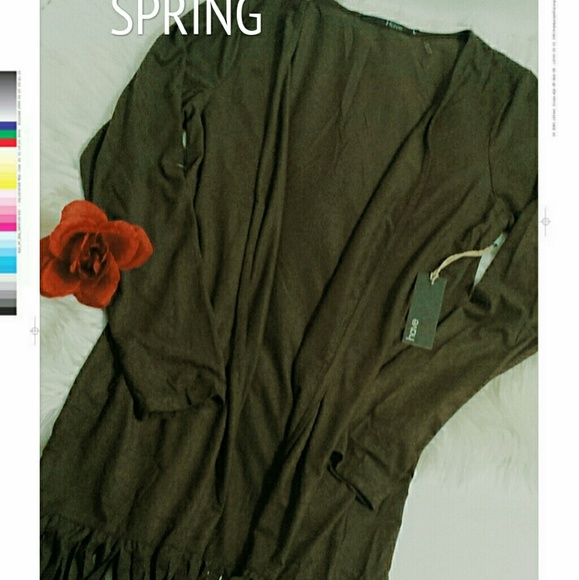 Vegan Faux Suede Cardi - Picture 3 of 4