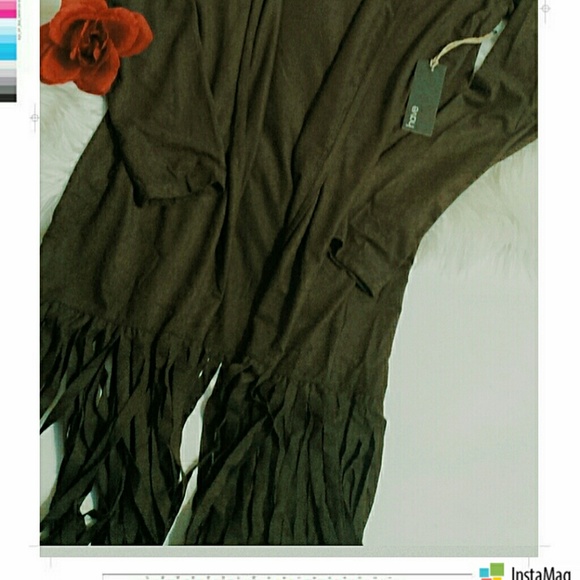 Vegan Faux Suede Cardi - Picture 4 of 4