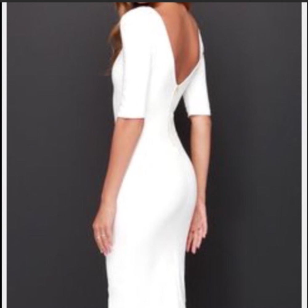 Lulus white/ivory bodycon dress