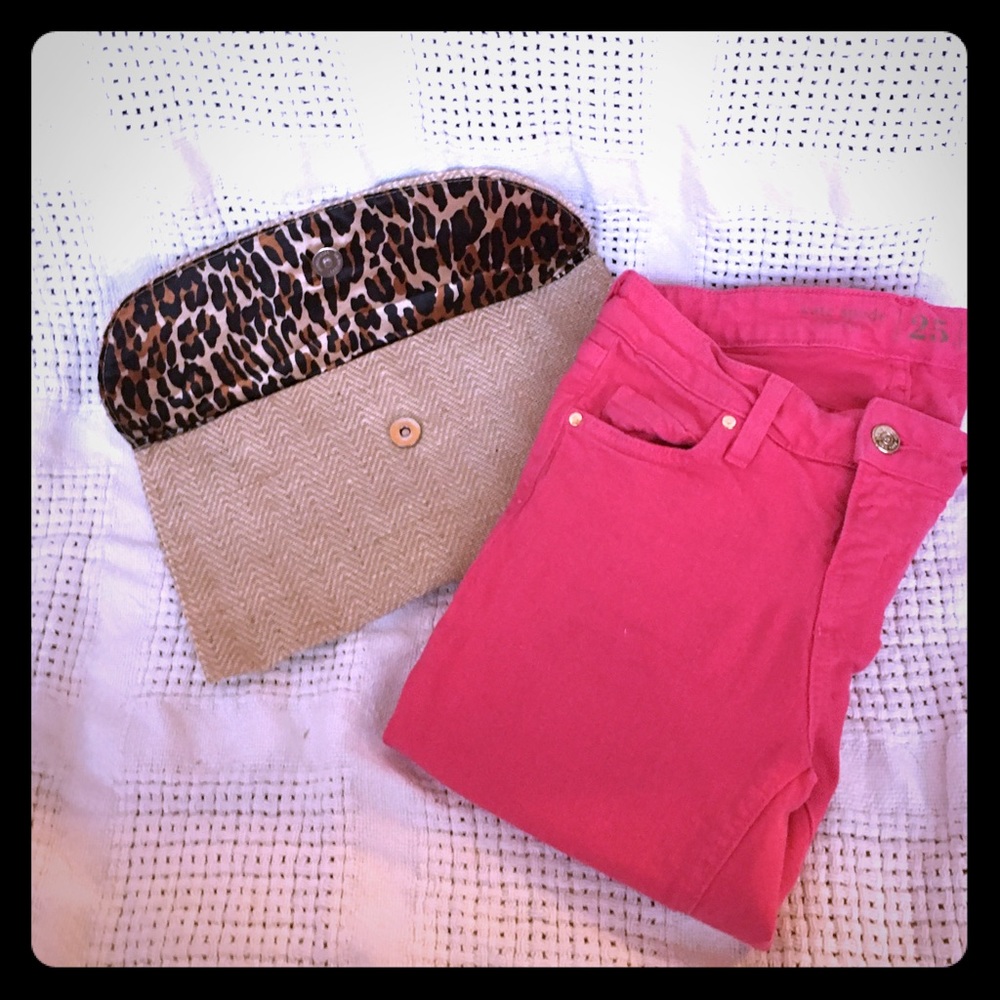 Kate Spade Hot Pink Skinny Jeans. Size 0.