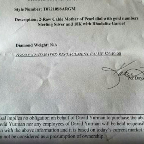 David Yurman watch like new - Picture 3 of 3