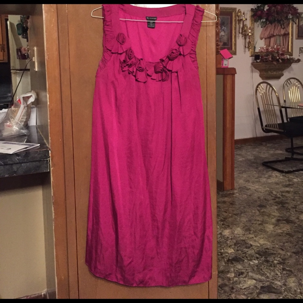 Fuchsia A-line dress, 20W