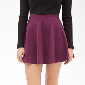 Purple/maroon skater skirt