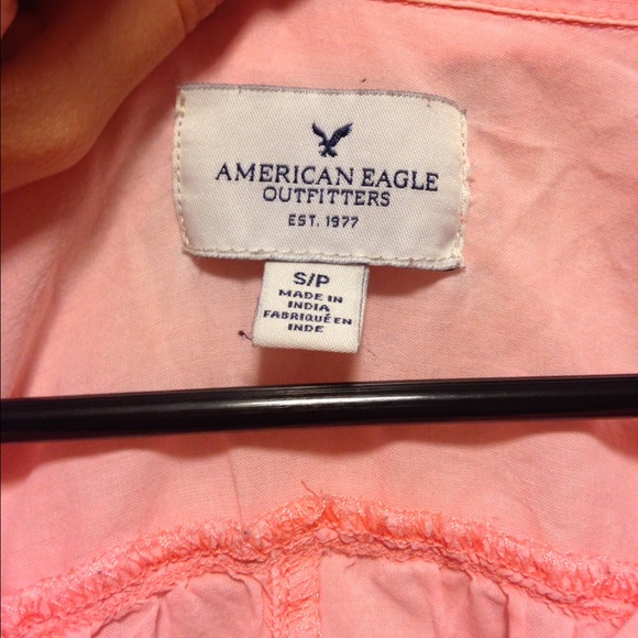 Coral button up - Picture 3 of 4