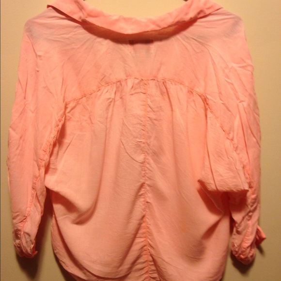 Coral button up - Picture 4 of 4