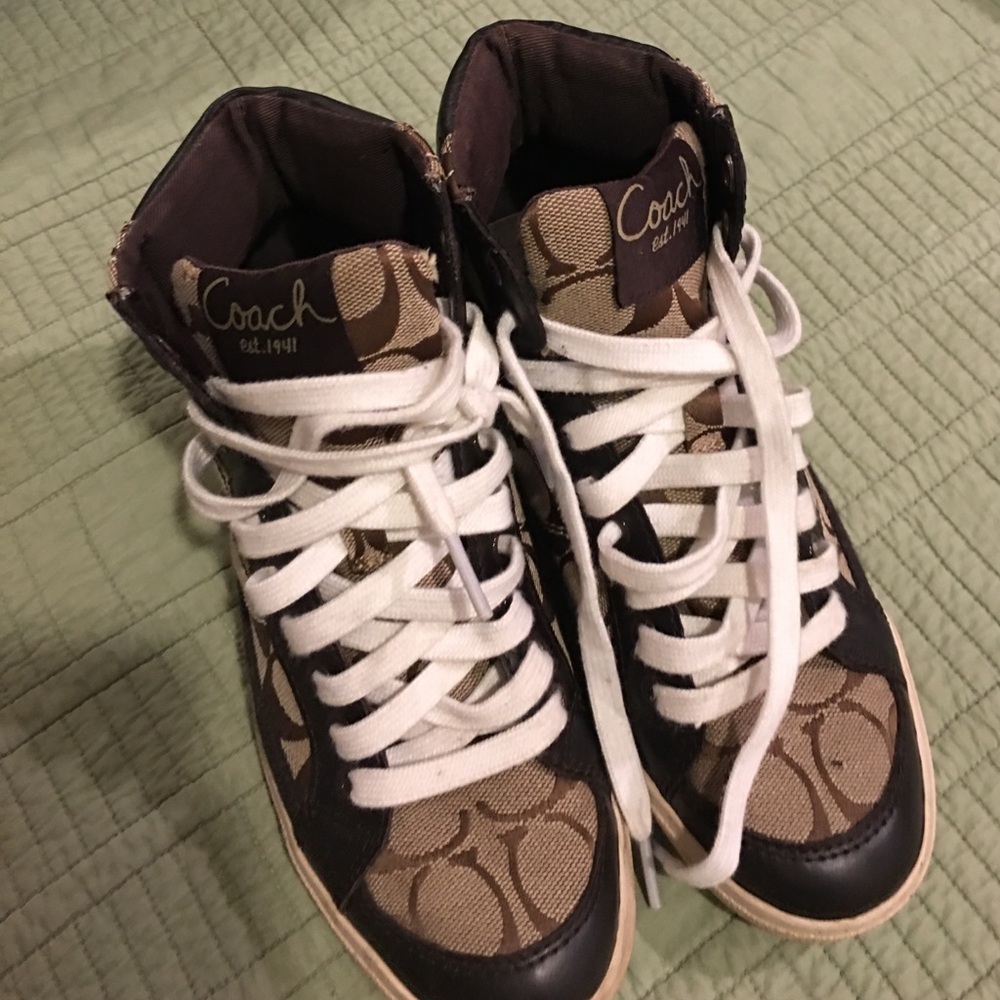 Coach high top sneakers