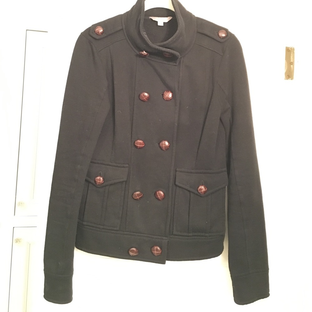 Black jacket with buttons