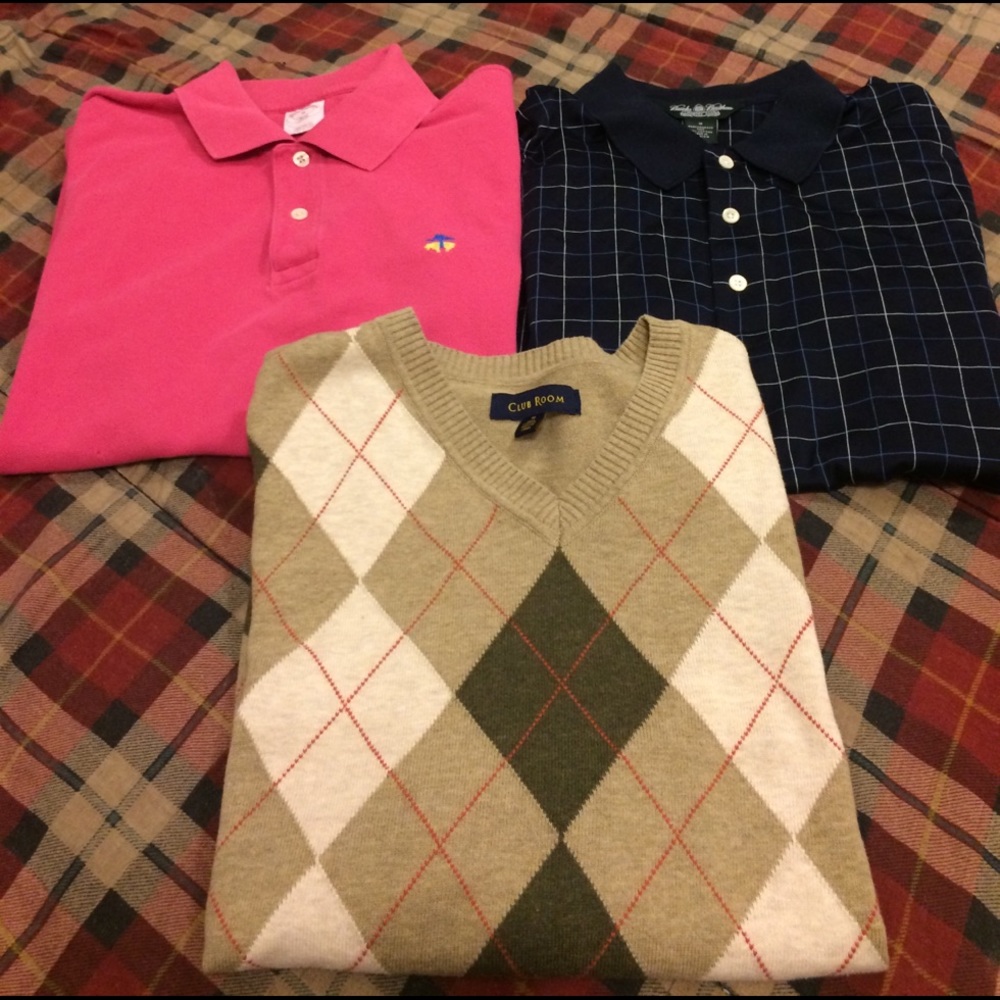 Brooks brothers club room golf shirts and reg polo