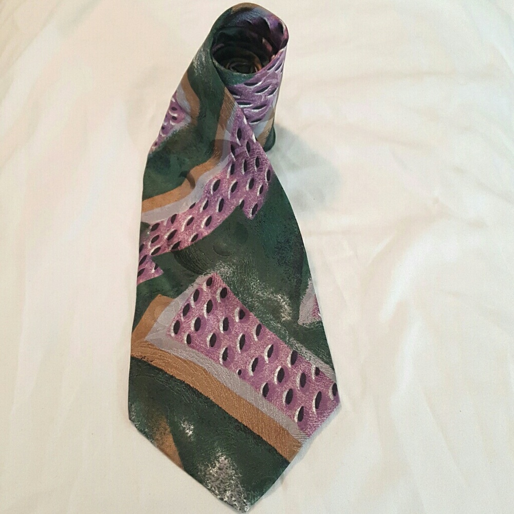 Vintage 100% silk George machado zylos tie