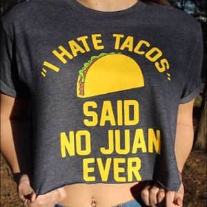 Taco crop top//Small-medium fit
