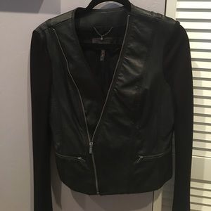 BCBG Faux Leather Jacket