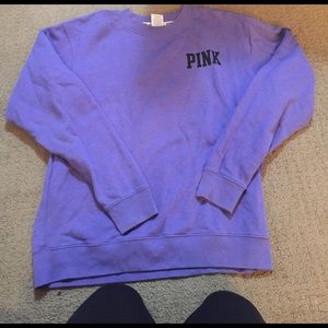 Victoria's Secret PINK purple crew neck sweater