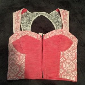 Sweetheart Lace Cropped Top