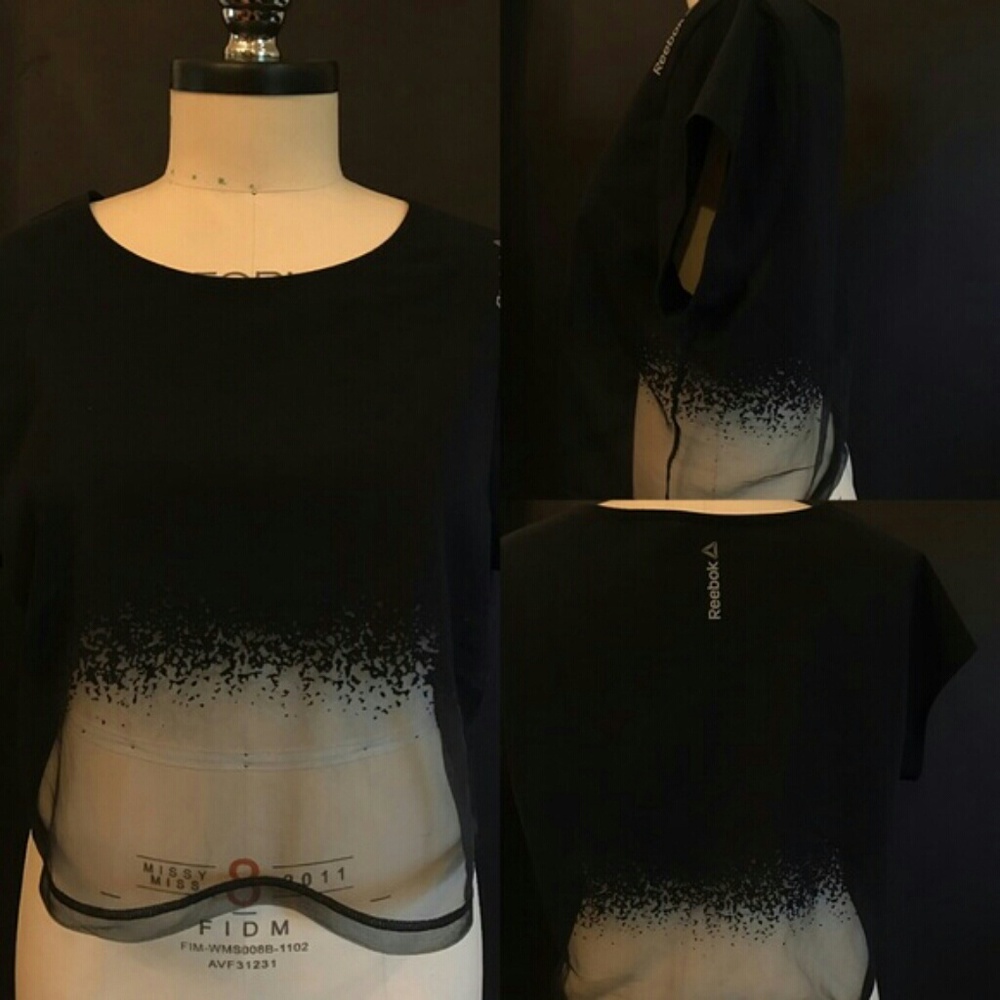 Reebok Crop Top Adidas Nike GymShark Shirt NWT - Picture 3 of 3