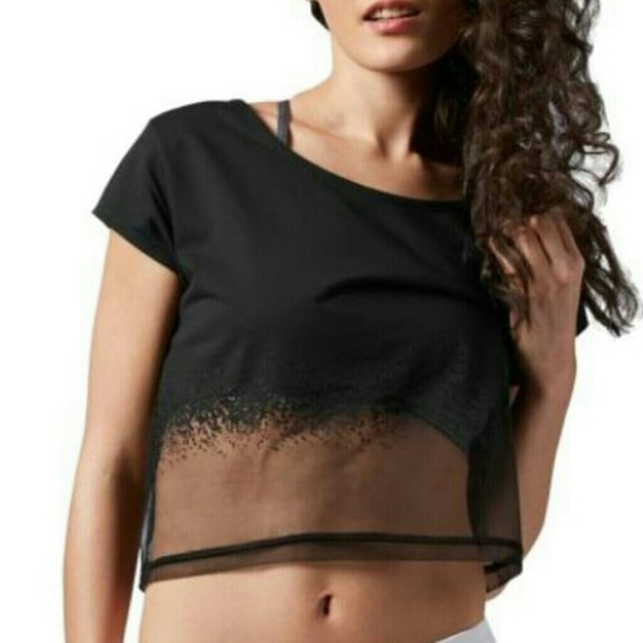 Reebok Crop Top Adidas Nike GymShark Shirt NWT - Picture 2 of 3