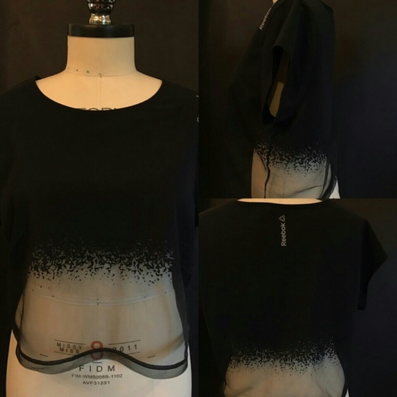 Reebok Crop Top Adidas Nike GymShark Shirt NWT - Picture 3 of 3