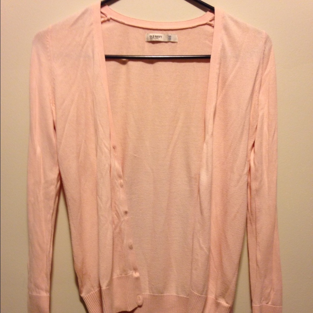 Peach cardigan