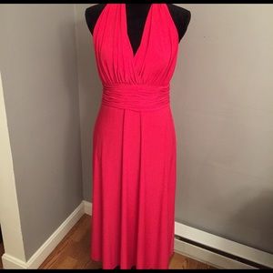 Fushia midi dress
