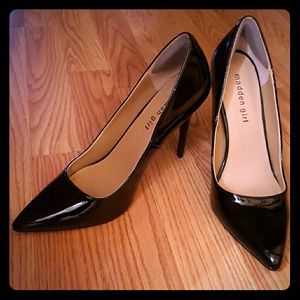 Madden Girl black patent leather heels