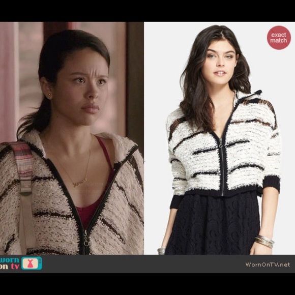 Free People Cecilia Marled Crochet Cropped Hoodie - Picture 5 of 8