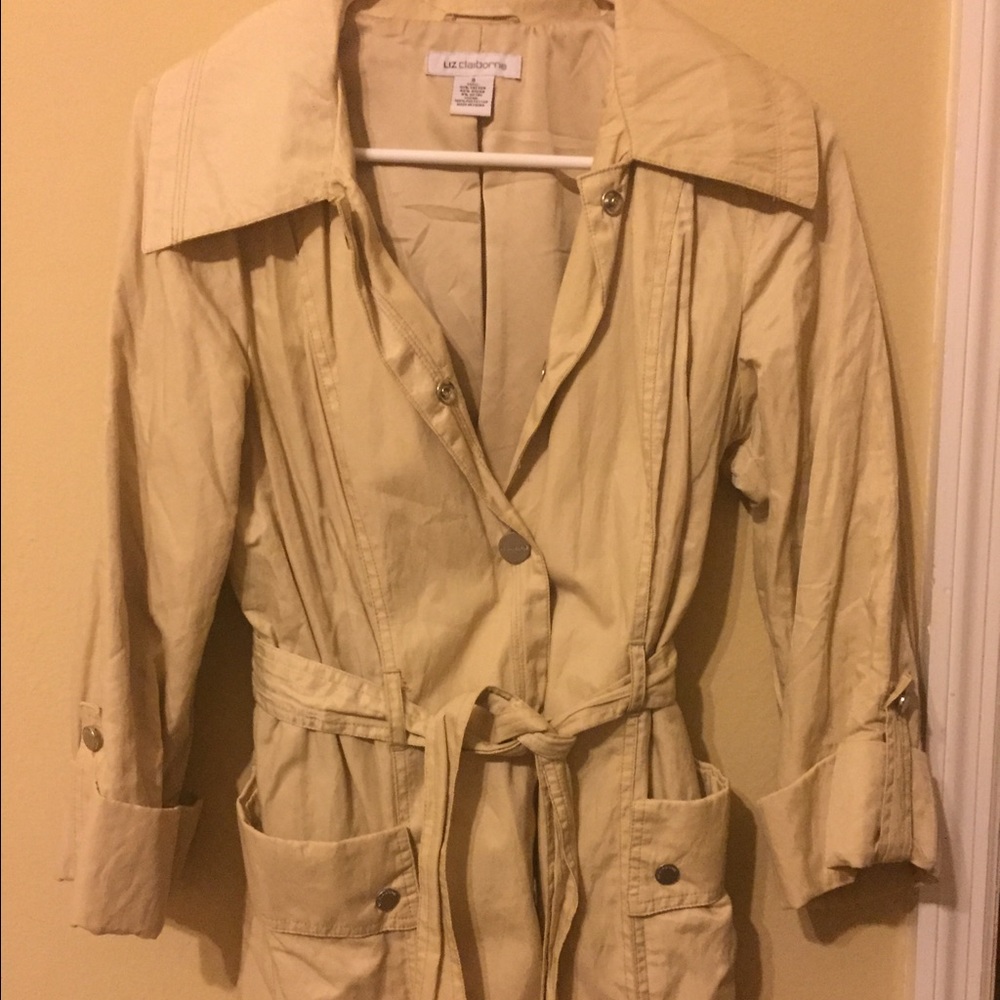Light tan coat. Rarely worn