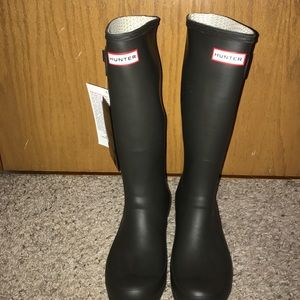 RESERVED Matte Black Hunter Boots