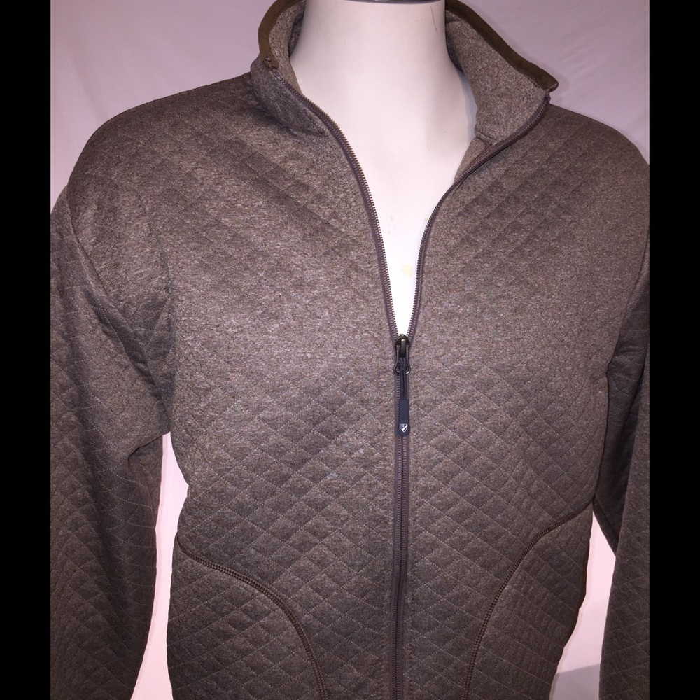 Men's Quilted Light Jacket Heather Brown NWT