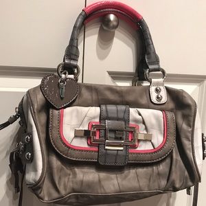 Guess Grey & Pink Satchel
