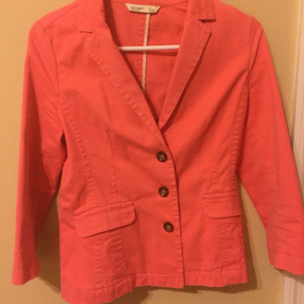 Old navy peach fitted blazer