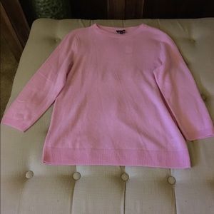 Talbots pink cashmere sweater
