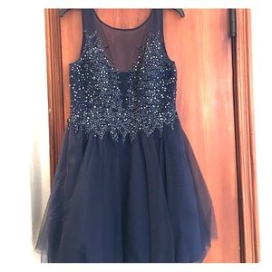 Navy blue formal dress