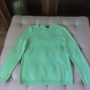 Talbots green cashmere sweater
