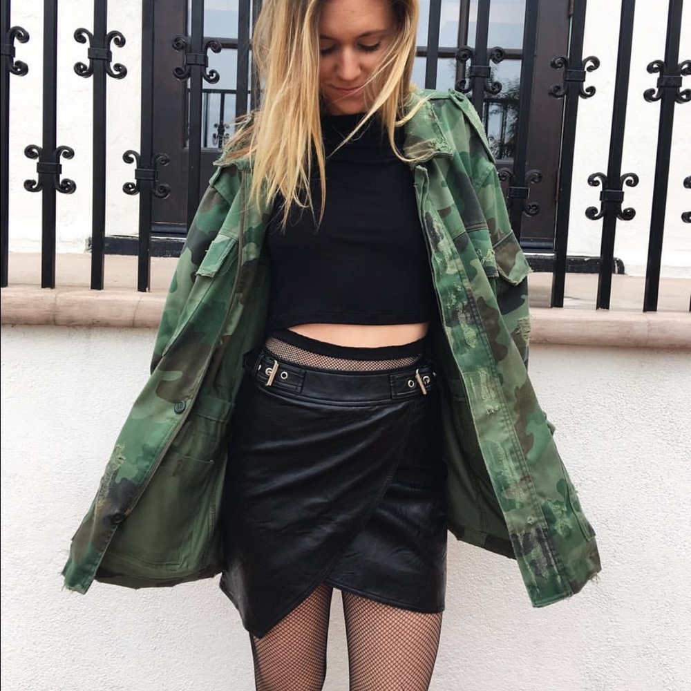 LF Faux leather mini skirt