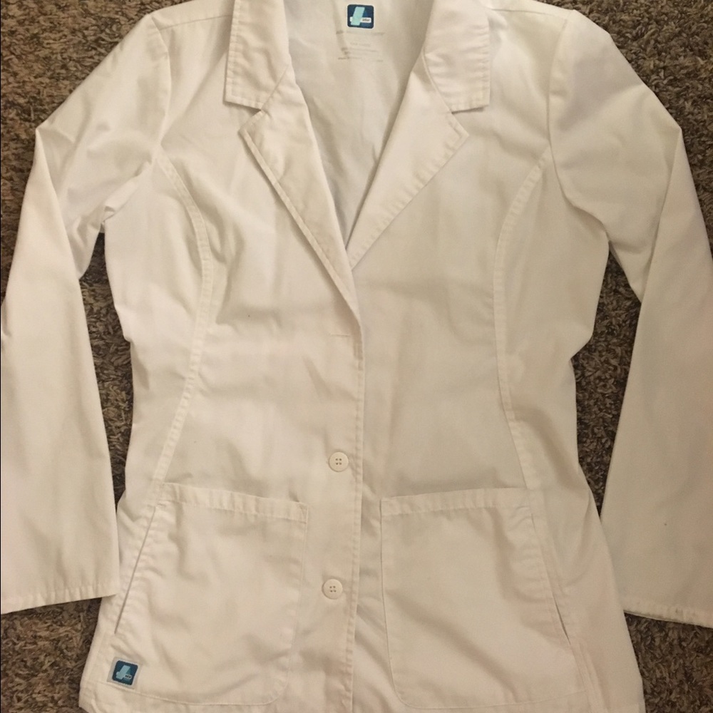 Plain white lab coat! Size women's small