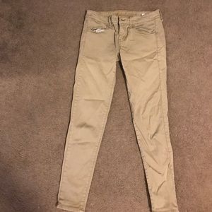 American Eagle Khaki jeggings