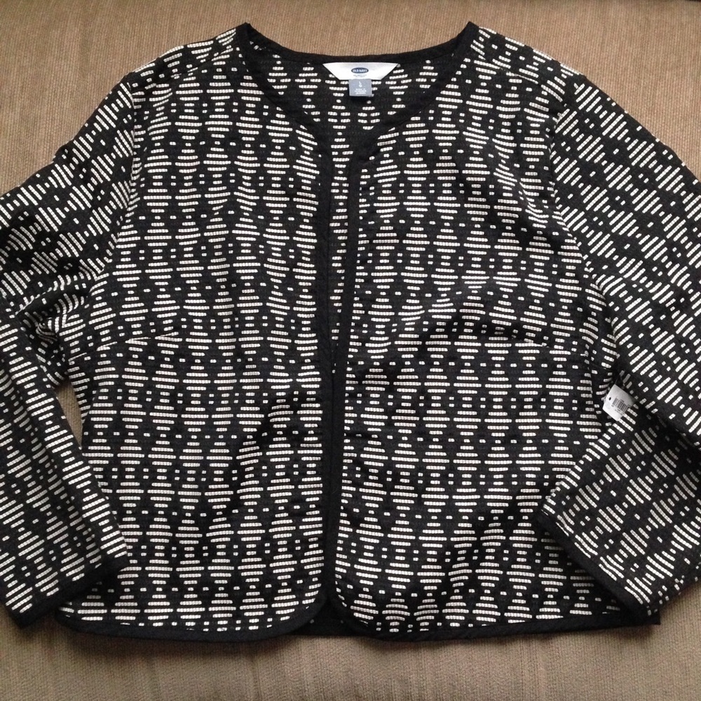 NWT Old Navy Woven Geometric Blazer Sz L