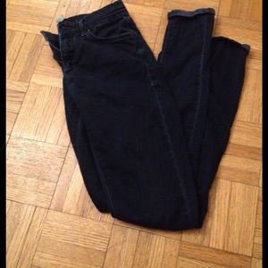 Topshop MOTO Leigh Dark Blue Jeans