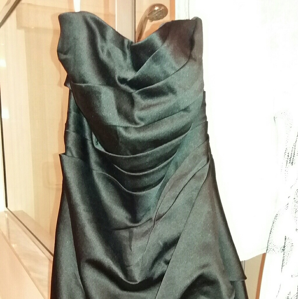 David's bridal strapless formal dress