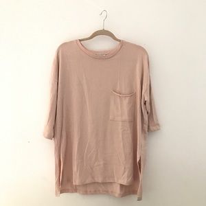 Zara Blush 3/4 Sleeve Top