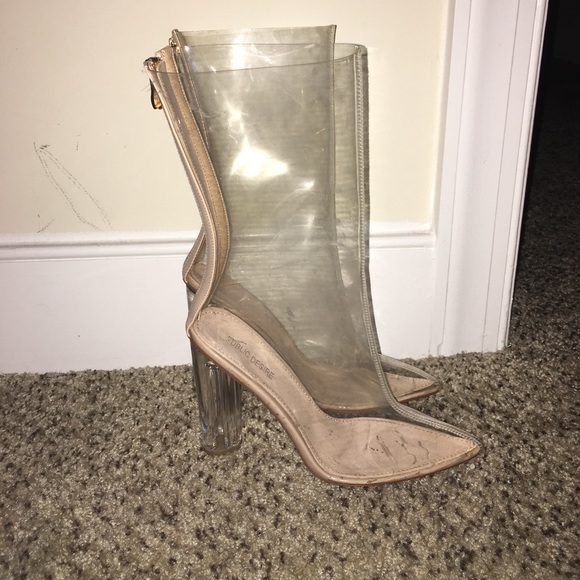 Pointed toe clear boot - Picture 2 of 3