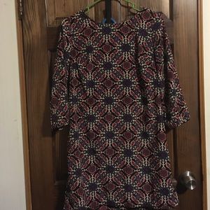 Old Navy 3/4 length sleeve print dress