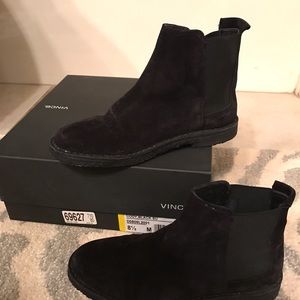 Vince Cody Black Bootie with shearling sz 8.5