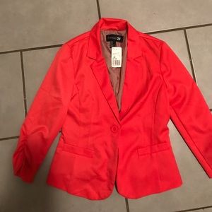 3/4 sleeve coral Forever 21 blazer