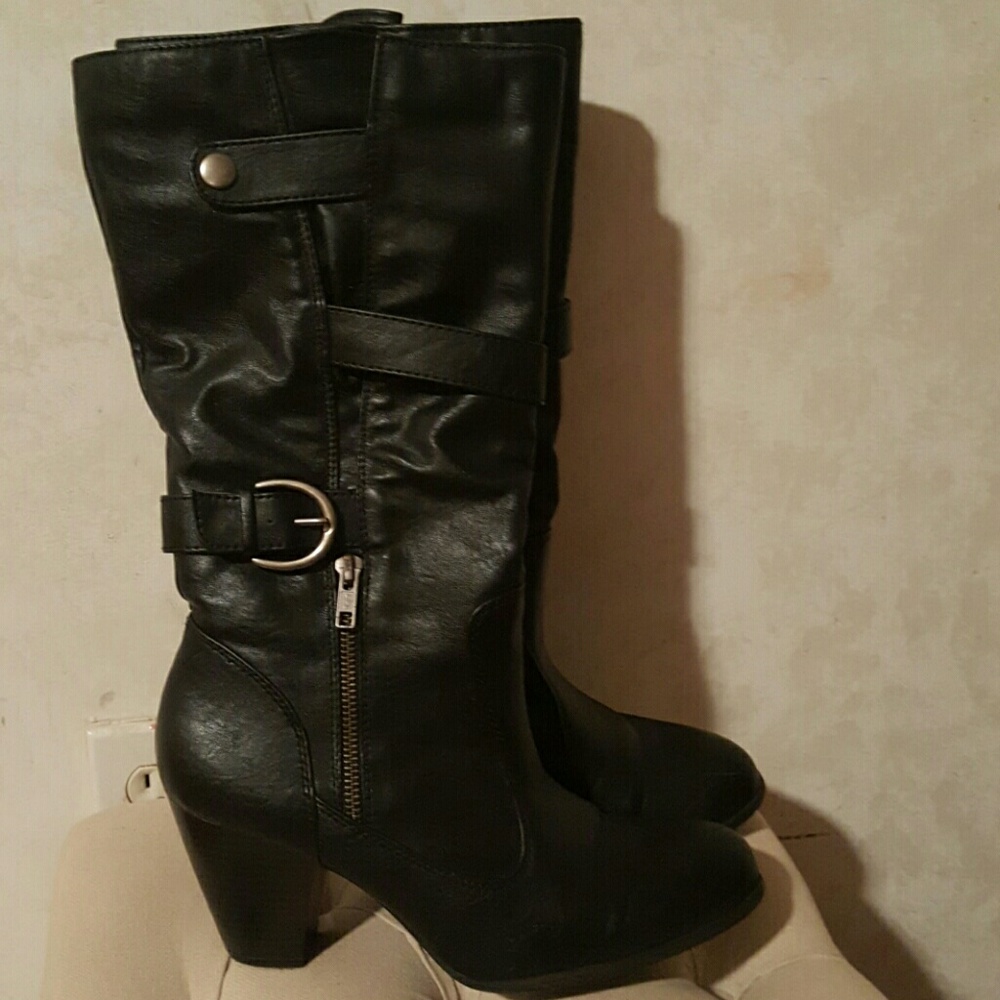 Black  Boots - 2.5 inch heel