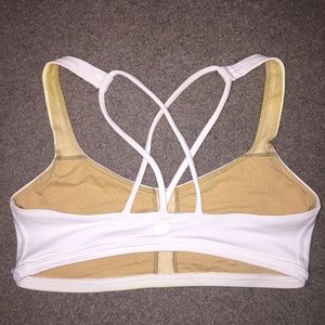 White Lululemon sports bra