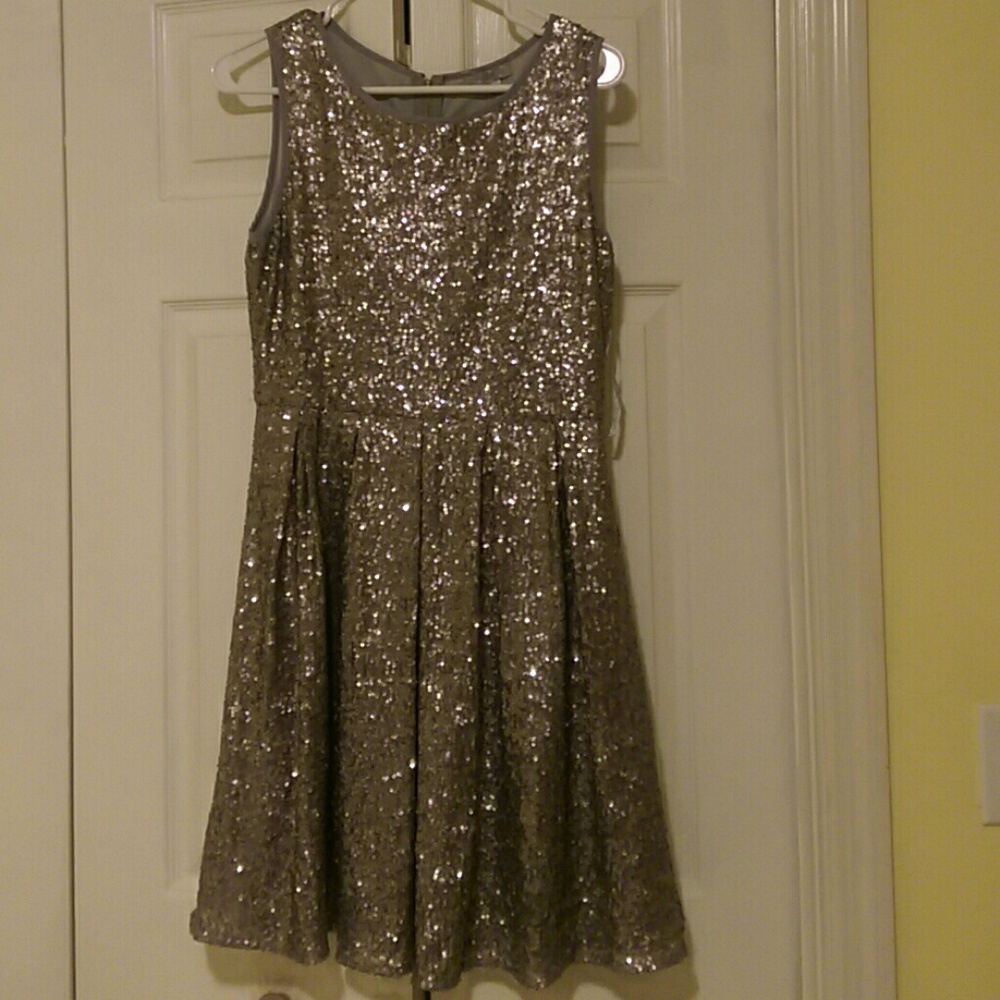 Pewter sequin party dress!!