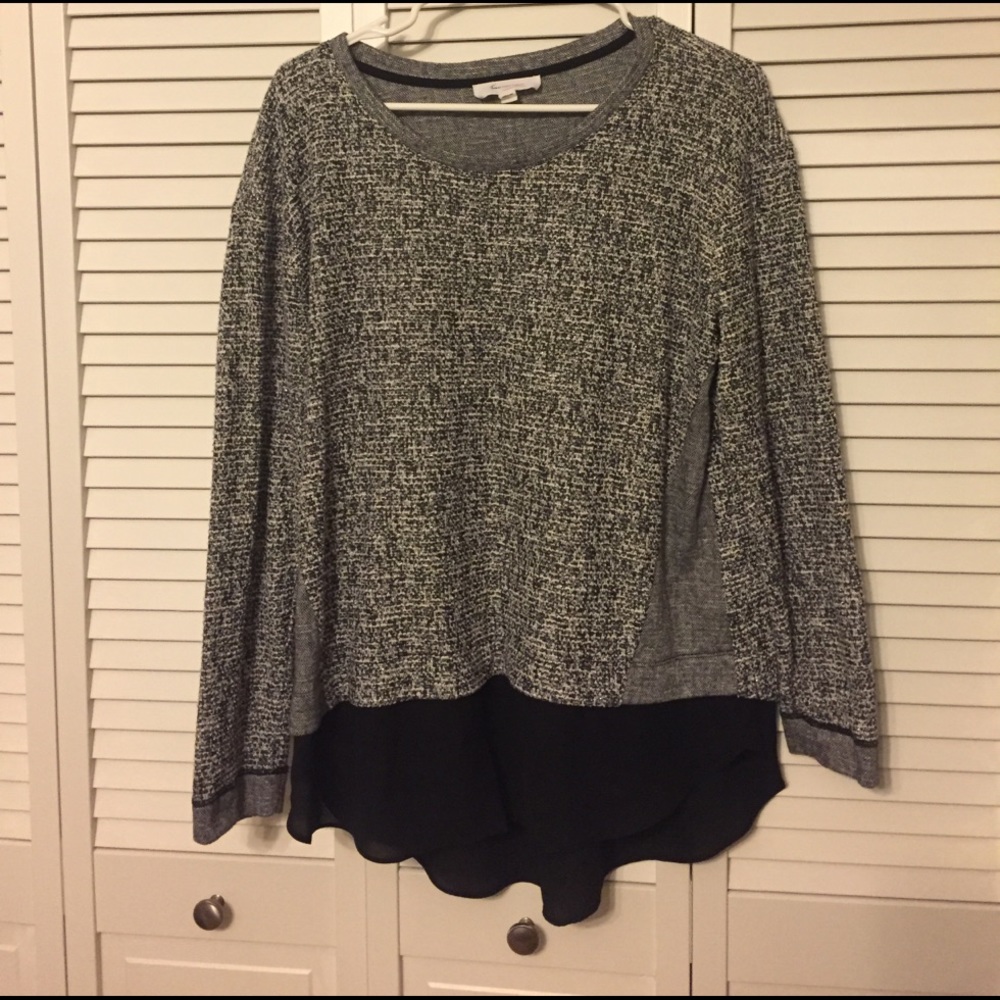 Black and Silver Light Sweater