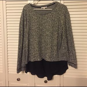 Black and Silver Light Sweater
