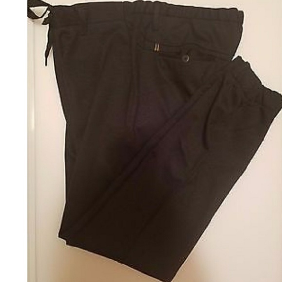 Enzo Denim Black Smart Joggers Sweatpants Nwt - Picture 3 of 4