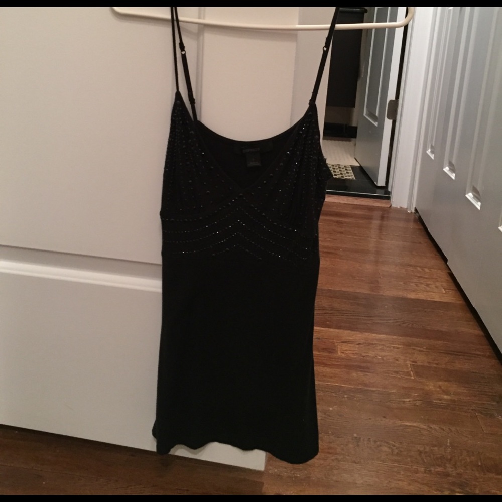 Express Black Long Tank Top